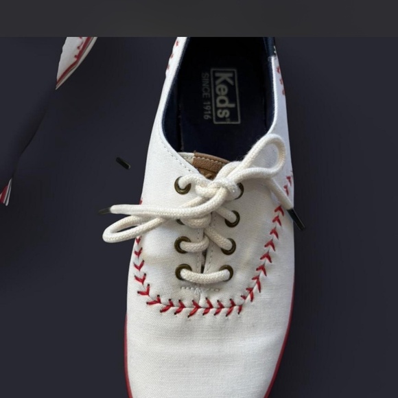 Keds Champion Canvas Baseball Stitching Sneakers size 6.5 - Picture 3 of 8